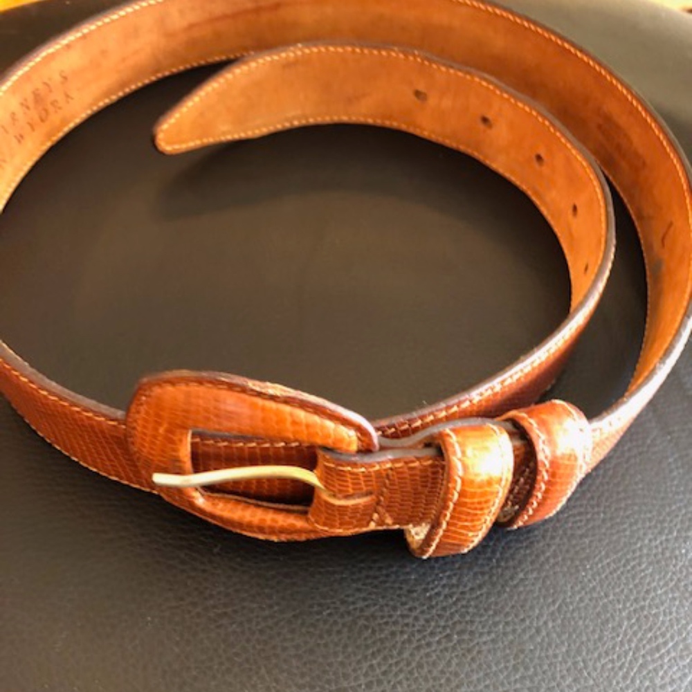 Leather belt